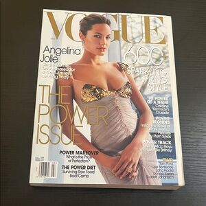 Vogue Magazine – March 2004 – Angelina Jolie Cover – No Label
